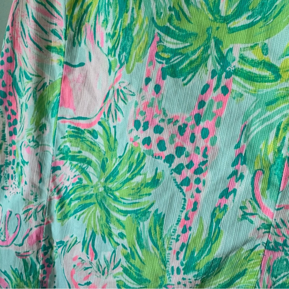Lilly Pulitzer Mini Mila Shift Dress in Seasalt Blue on Parade Girls’ Size 12 - Picture 5 of 13